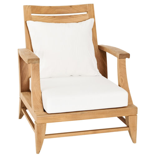 OASIQ Limited 100 Teak Patio Chair with Cushions Wayfair